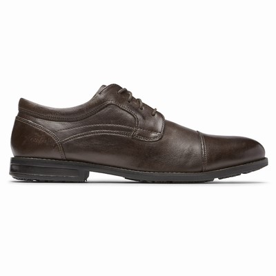 Sapatos Oxfords Rockport Mykel Cap Toe Homem Marrom PT-01739